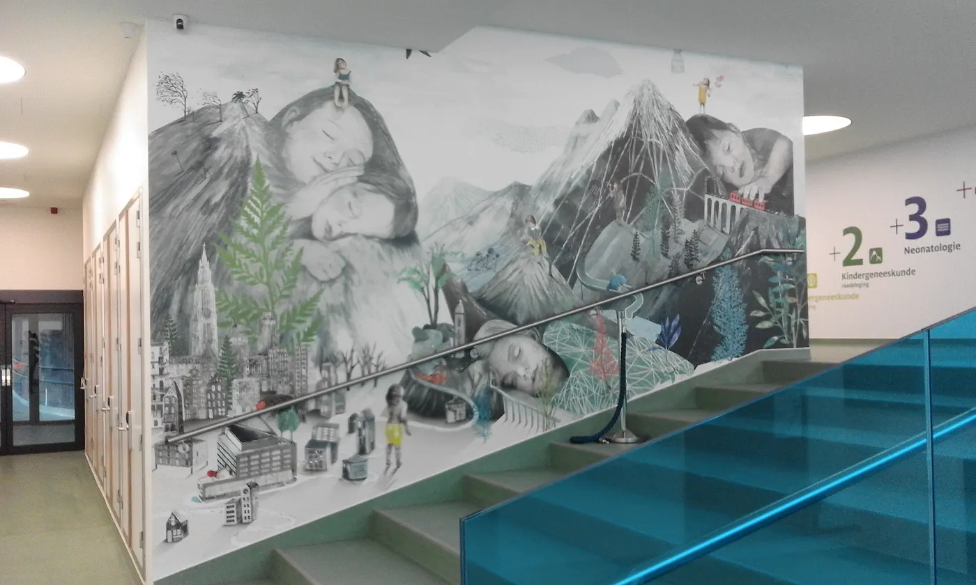 Muurillustratie, beeld 8